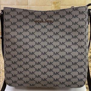 Michael Kors Gray Monogram Crossbody Bag